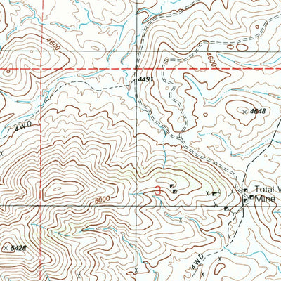 United States Geological Survey The Narrows, AZ (1996, 24000-Scale) digital map