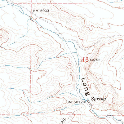 United States Geological Survey The Narrows, NV (1972, 24000-Scale) digital map