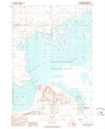 United States Geological Survey The Narrows, OR (1990, 24000-Scale) digital map