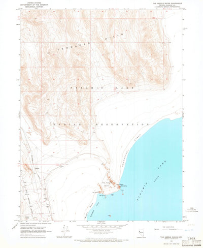 United States Geological Survey The Needle Rocks, NV (1964, 24000-Scale) digital map