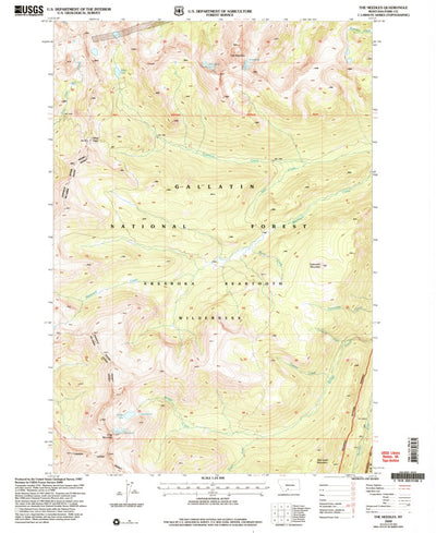 United States Geological Survey The Needles, MT (2000, 24000-Scale) digital map