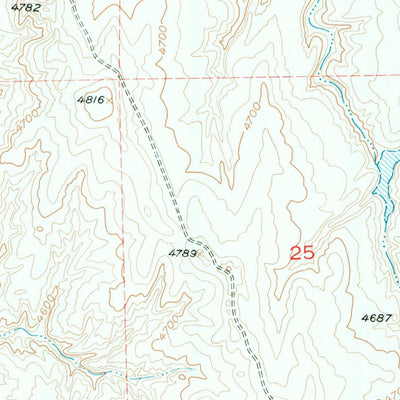 United States Geological Survey The Nipple, WY (1953, 24000-Scale) digital map