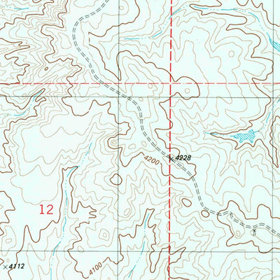 United States Geological Survey The Nose East, WY (1982, 24000-Scale) digital map