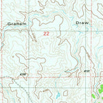 United States Geological Survey The Nose West, WY (1982, 24000-Scale) digital map