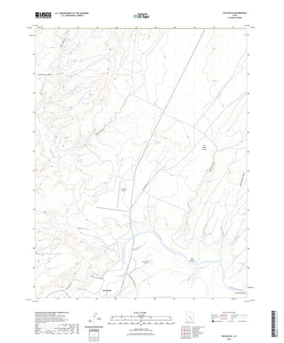 United States Geological Survey The Notch, UT (2023, 24000-Scale) digital map