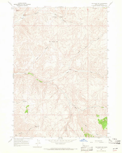 United States Geological Survey The Paint Pot, ID (1967, 24000-Scale) digital map