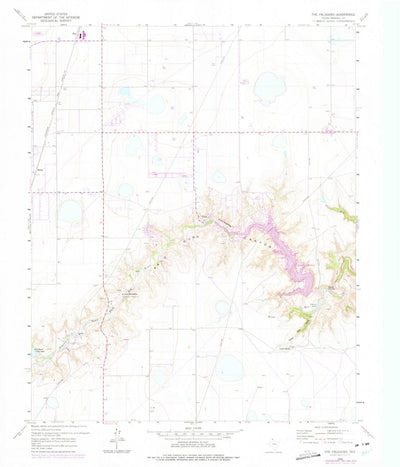 United States Geological Survey The Palisades, TX (1960, 24000-Scale) digital map