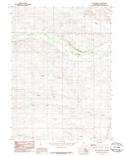 United States Geological Survey The Palisades, WY (1985, 24000-Scale) digital map