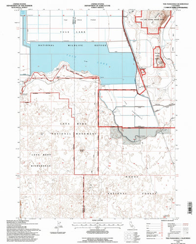 United States Geological Survey The Panhandle, CA (1993, 24000-Scale) digital map