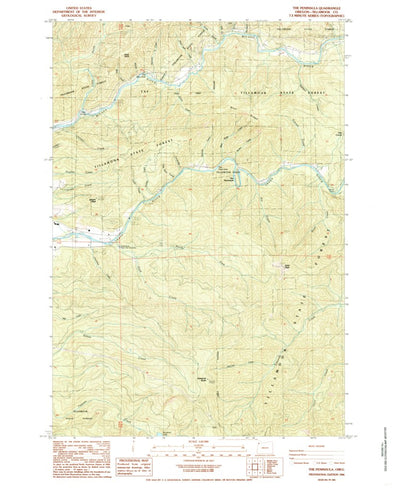 United States Geological Survey The Peninsula, OR (1984, 24000-Scale) digital map