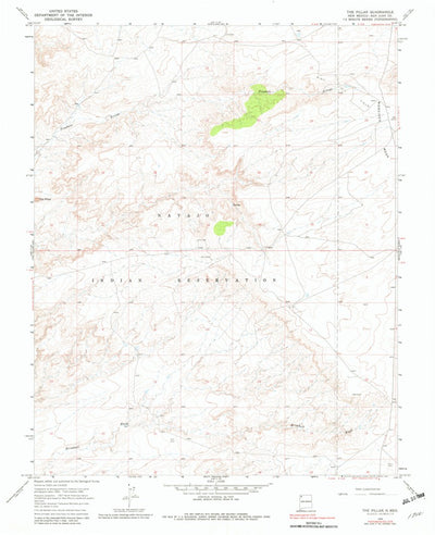 United States Geological Survey The Pillar, NM (1966, 24000-Scale) digital map