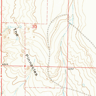 United States Geological Survey The Pinnacles, CO (1977, 24000-Scale) digital map