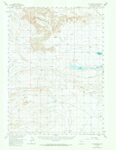 United States Geological Survey The Pinnacles, WY (1958, 62500-Scale) digital map
