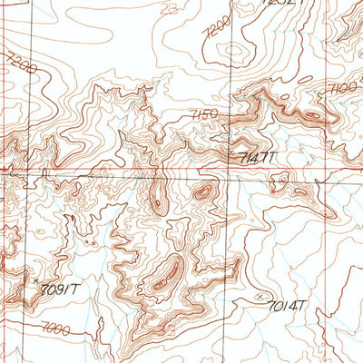 United States Geological Survey The Pinnacles, WY (1986, 24000-Scale) digital map