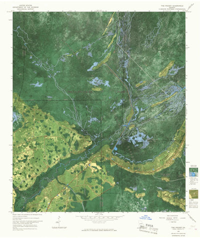 United States Geological Survey The Pocket, GA (1966, 24000-Scale) digital map