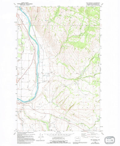 United States Geological Survey The Pothole, WA (1980, 24000-Scale) digital map