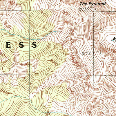 United States Geological Survey The Pyramid, MT (1987, 24000-Scale) digital map