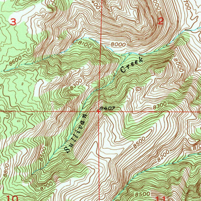 United States Geological Survey The Q Ranch, WY (1953, 24000-Scale) digital map