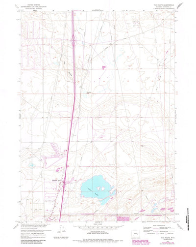 United States Geological Survey The Reefs, WY (1961, 24000-Scale) digital map