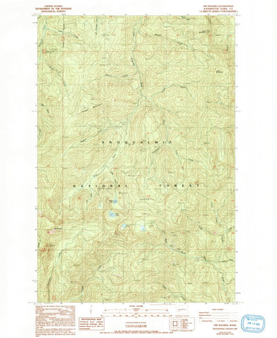 United States Geological Survey The Rockies, WA (1987, 24000-Scale) digital map