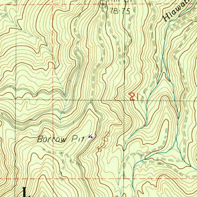 United States Geological Survey The Rockies, WA (1987, 24000-Scale) digital map