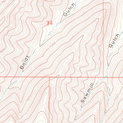 United States Geological Survey The Saddle, CO (1968, 24000-Scale) digital map