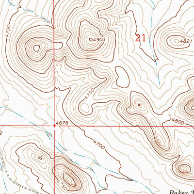 United States Geological Survey The Saltys, NM (1964, 24000-Scale) digital map