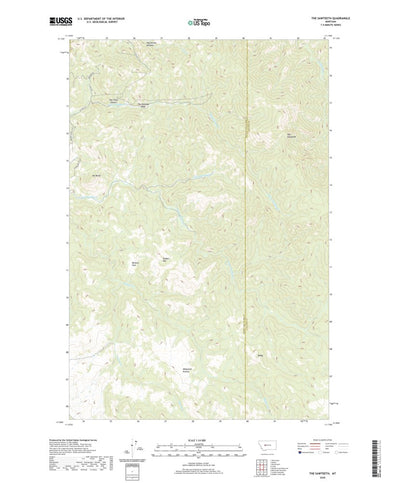 United States Geological Survey The Sawteeth, MT (2020, 24000-Scale) digital map