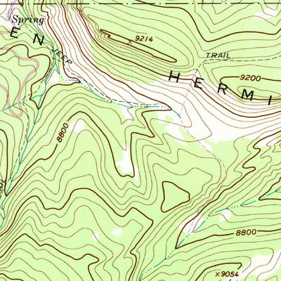 United States Geological Survey The Seven Hermits, CO (1962, 24000-Scale) digital map