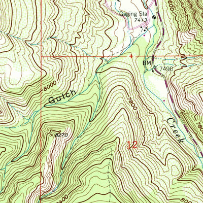 United States Geological Survey The Seven Hermits, CO (1962, 24000-Scale) digital map