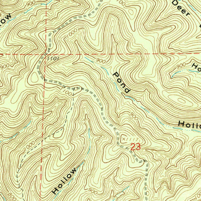 United States Geological Survey The Sinks, MO (1968, 24000-Scale) digital map