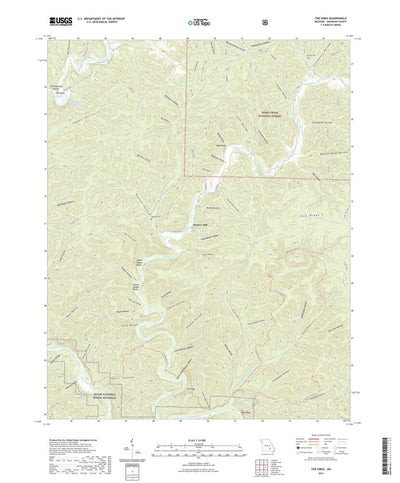 United States Geological Survey The Sinks, MO (2021, 24000-Scale) digital map