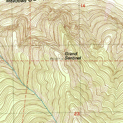United States Geological Survey The Sphinx, CA (1988, 24000-Scale) digital map