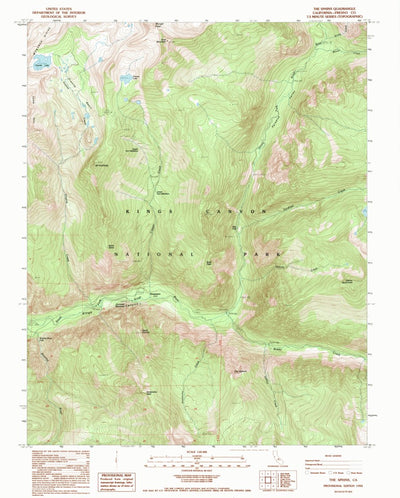 United States Geological Survey The Sphinx, CA (1992, 24000-Scale) digital map