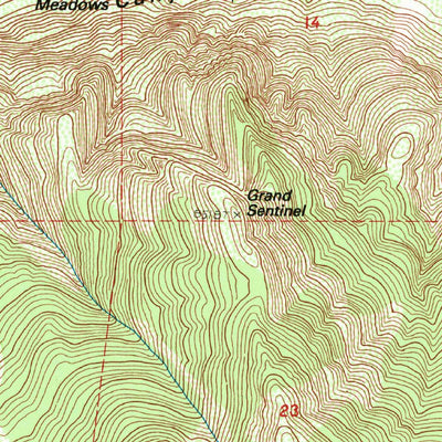 United States Geological Survey The Sphinx, CA (1992, 24000-Scale) digital map