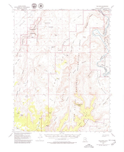 United States Geological Survey The Spur, UT (1953, 62500-Scale) digital map