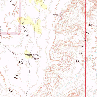 United States Geological Survey The Spur, UT (1953, 62500-Scale) digital map