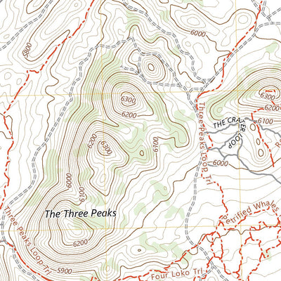 United States Geological Survey The Three Peaks, UT (2023, 24000-Scale) digital map