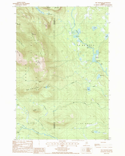 United States Geological Survey The Traveler, ME (1975, 24000-Scale) digital map