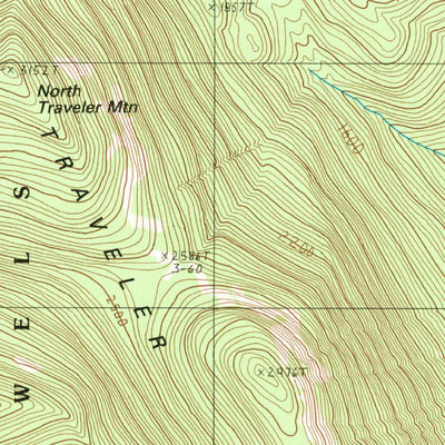 United States Geological Survey The Traveler, ME (1975, 24000-Scale) digital map