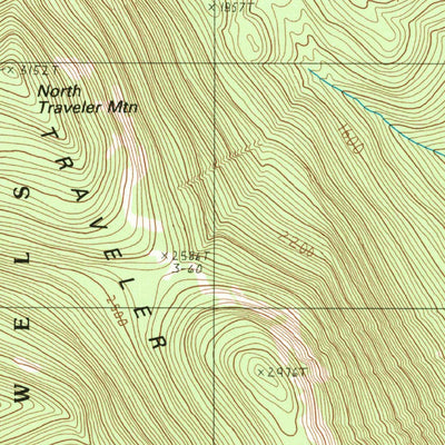 United States Geological Survey The Traveler, ME (1975, 24000-Scale) digital map