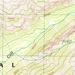 United States Geological Survey The Trident, WY (1989, 24000-Scale) digital map