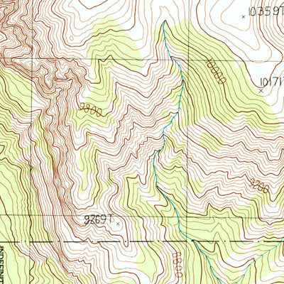 United States Geological Survey The Trident, WY (1989, 24000-Scale) digital map