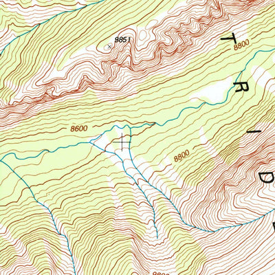 United States Geological Survey The Trident, WY (1996, 24000-Scale) digital map