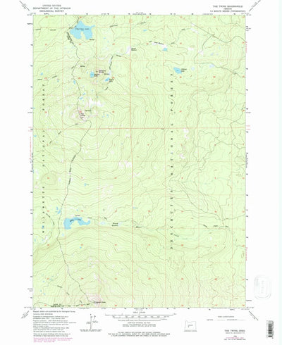 United States Geological Survey The Twins, OR (1963, 24000-Scale) digital map