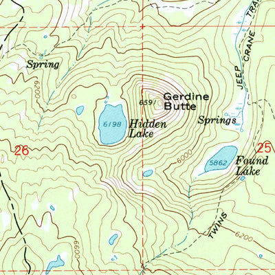 United States Geological Survey The Twins, OR (1963, 24000-Scale) digital map