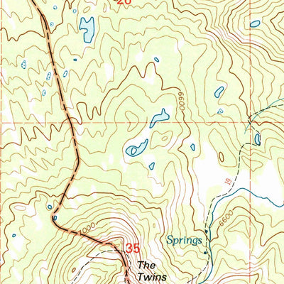United States Geological Survey The Twins, OR (1997, 24000-Scale) digital map