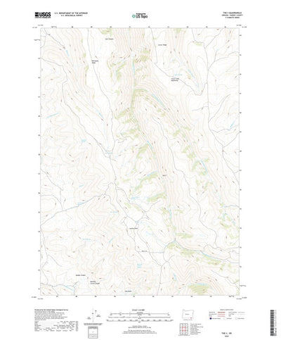 United States Geological Survey The V, OR (2020, 24000-Scale) digital map