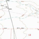 United States Geological Survey The Volcanoes, NM (1954, 24000-Scale) digital map