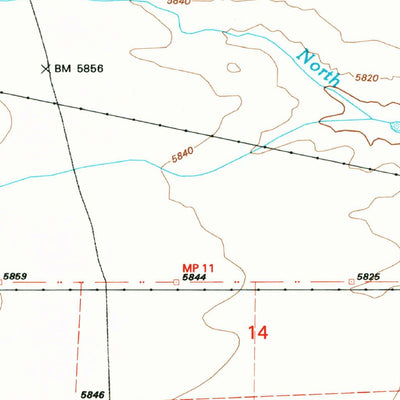 United States Geological Survey The Volcanoes, NM (1990, 24000-Scale) digital map
